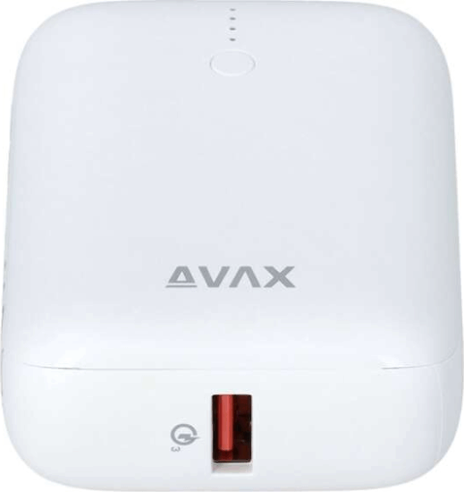 Avax PB105W Mini Powerbank 10000mAh (1.5-3A / 5-12V) - Fehér