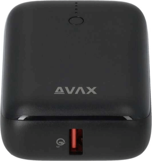 Avax PB105B Mini Powerbank 10000mAh (1.5-3A / 5-12V) - Fekete