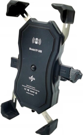 Freedconn MC1W Mobiltelefon Motorbiciklis tartó/töltő - Fekete Freedconn MC1W Mobiltelefon Motorbiciklis tartó/töltő - Fekete