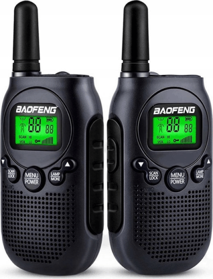 Baofeng T6 Panda Walkie Talkie - Fekete