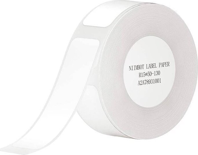 Niimbot 15 x 50 mm Címke hőtranszferes nyomtatóhoz (130 címke / tekercs) - Fehér