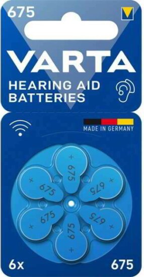 Varta 24600101416 675 Hallókészülék elem (6db/csomag)