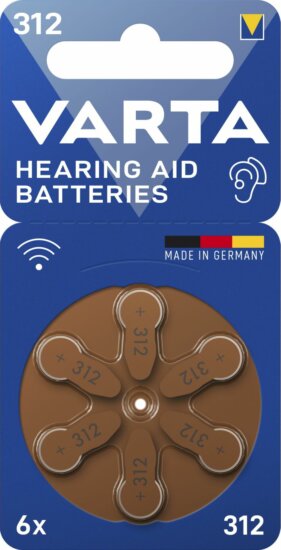 Varta 24607101416 312 Hallókészülék elem (6db/csomag)