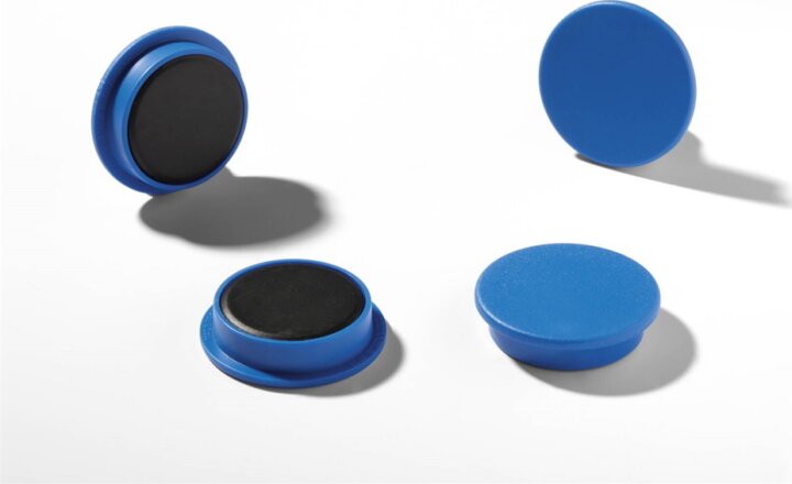 Durable 32mm Szuper erős táblamágnes - Kék (4 db / csomag)