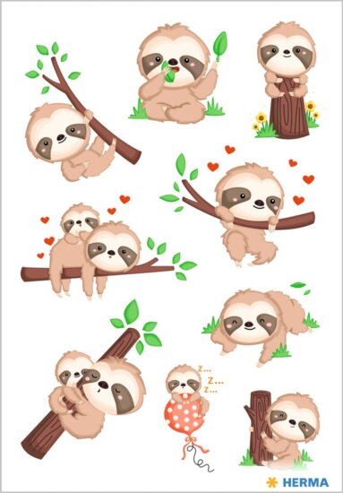 Herma Bébi lajhár matricacsomag Herma Bébi lajhár matricacsomag