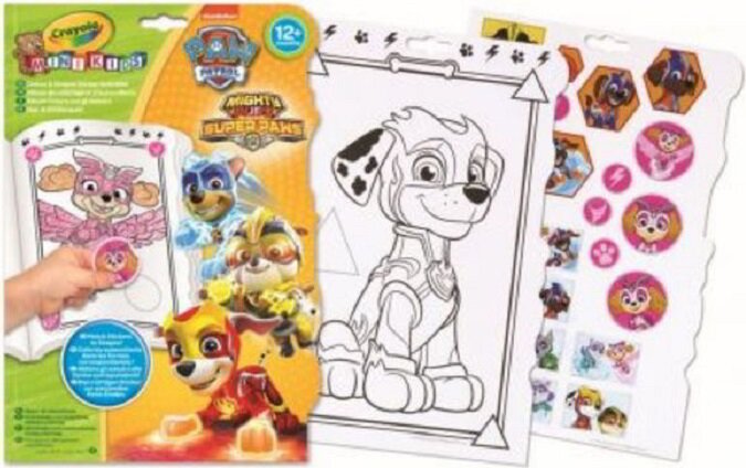 Crayola Mancs őrjárat színező és matricázó füzet