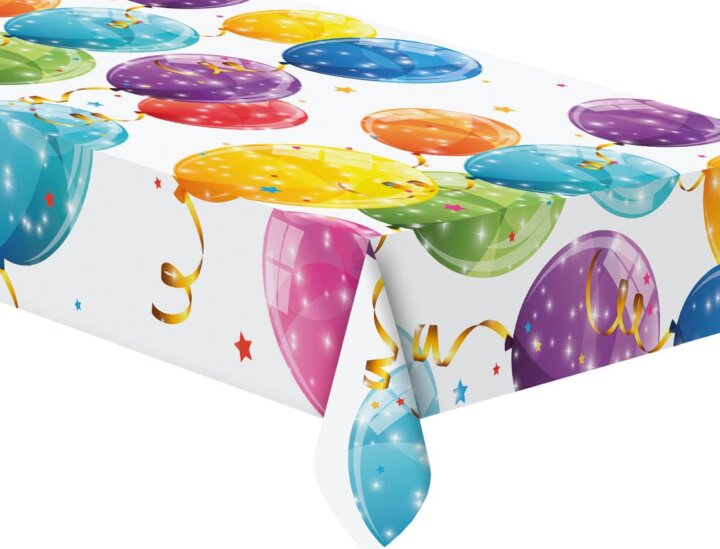 Csillogó lufi mintájú papírterítő