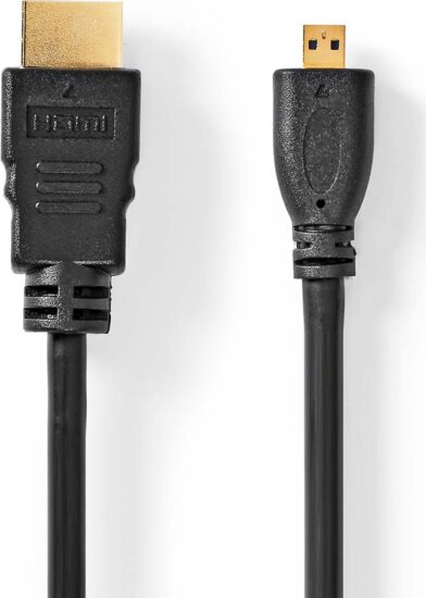 Nedis HDMI apa - Micro HDMI apa Kábel 1.5m - Fekete