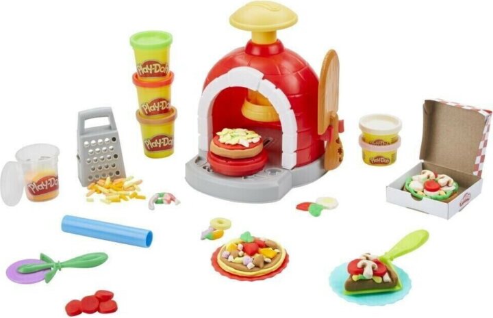 Hasbro Play-Doh Pizzéria gyurma játékszett 4x57g + 2x28g - Többszínű Hasbro Play-Doh Pizzéria gyurma játékszett 4x57g + 2x28g - Többszínű