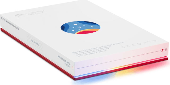 Seagate 2TB Game Drive for Xbox: Starfield Special Edition USB 3.2 Gen 1 Külső HDD - Fehér