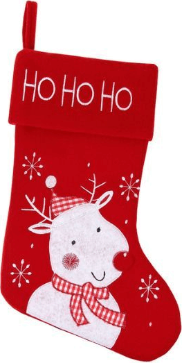 Rénszarvas mintás karácsonyi zokni Dekoráció