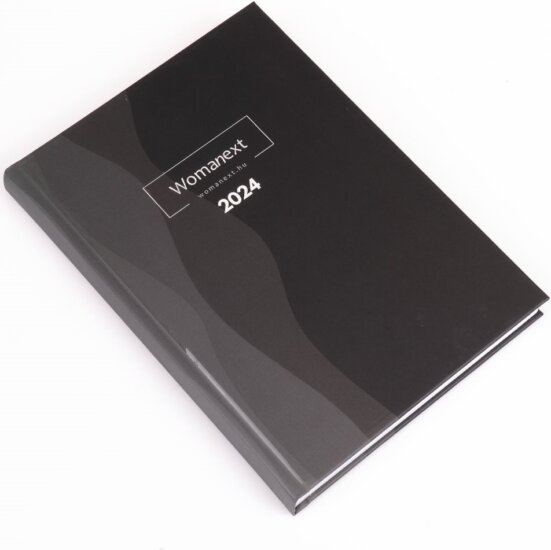 Realsystem Womanext B6 2024 Heti határidőnapló - Fekete