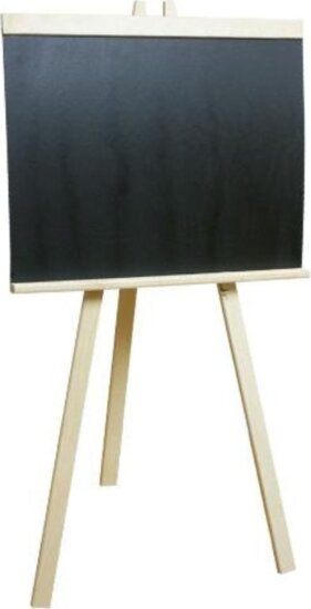 Állványos fa krétatábla gyerekeknek 110cm
