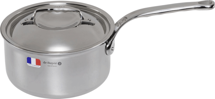 De Buyer Affinity 3746.18 18cm Serpenyő+Fedél - Ezüst
