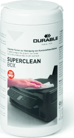 Durable SuperClean Box 100 Nedves tisztítókendő (100lap/csomag)