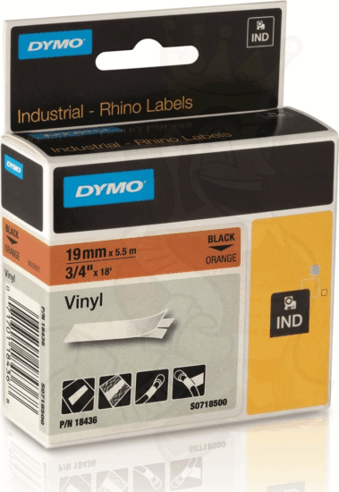Dymo 18436 19 x 5500 mm hőtranszferes Feliratozógép szalag