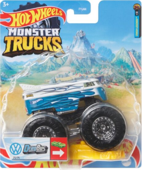 Mattel FYJ44 Hot Wheels Monster Trucks Drag Bus kisautó