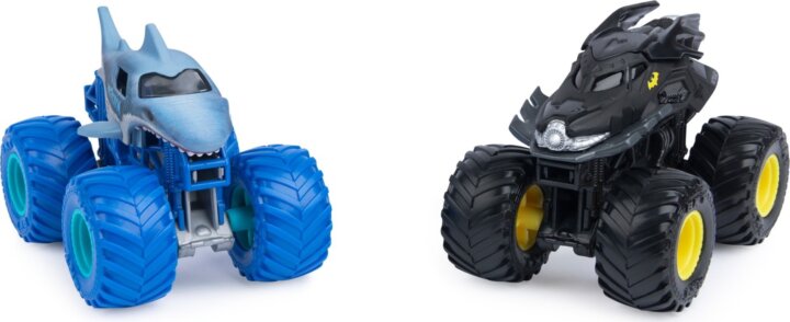 Spin Master Monster Jam Batmobil és Megalodon autók - Fekete/kék Spin Master Monster Jam Batmobil és Megalodon autók - Fekete/kék