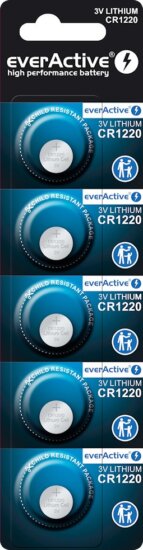 Ever Active Mini CR1220 Lítium gombelem (5db/csomag)