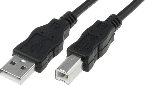 Assmann USB-A 2.0 M - USB-B 2.0 M Adapterkábel 5m - Fekete