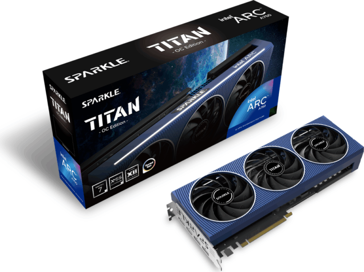 Sparkle Intel Arc A750 8GB GDDR6 Titan OC Edition Videókártya