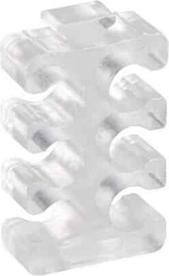 Silverstone SST-PP09 Kábelfésű Szett - Átlátszó (20 db / csomag)