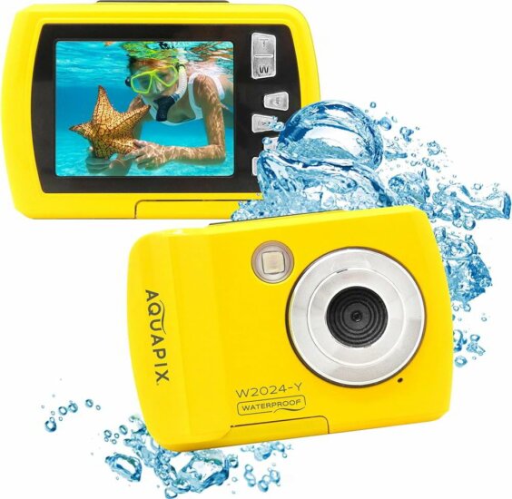 Easypix Aquapix W2024 Splash Vízálló Digitális fényképezőgép - Sárga Easypix Aquapix W2024 Splash Vízálló Digitális fényképezőgép - Sárga