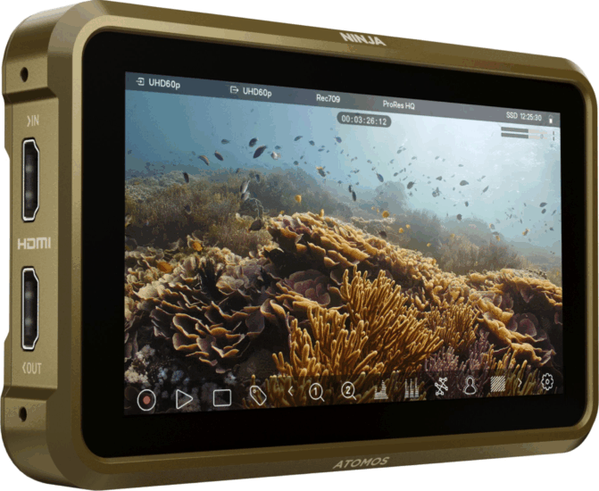 Atomos Ninja Video Digitalizáló Kontroll Monitor - Barna