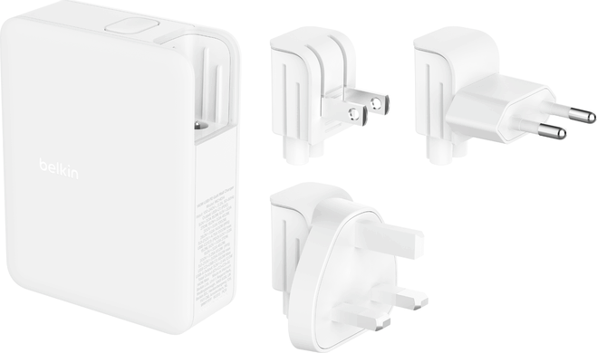 Belkin BoostCharge Pro 3x USB-C / USB-A Hálózati töltő - Fehér (140W)