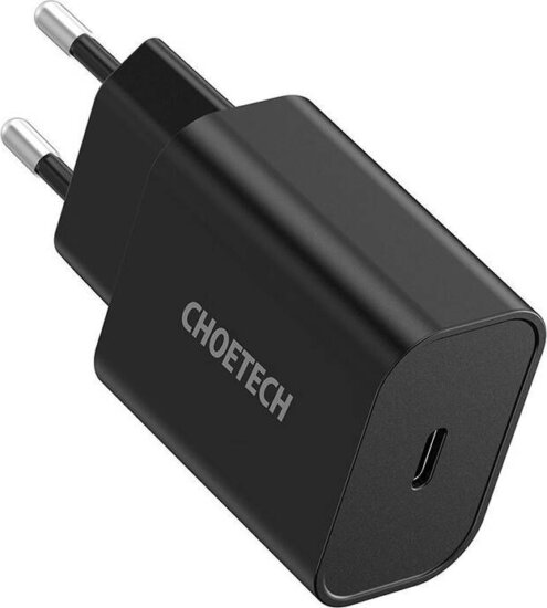 Choetech Q5004 USB-A/USB-C Hálózati töltő - Fekete (20W) Choetech Q5004 USB-A/USB-C Hálózati töltő - Fekete (20W)
