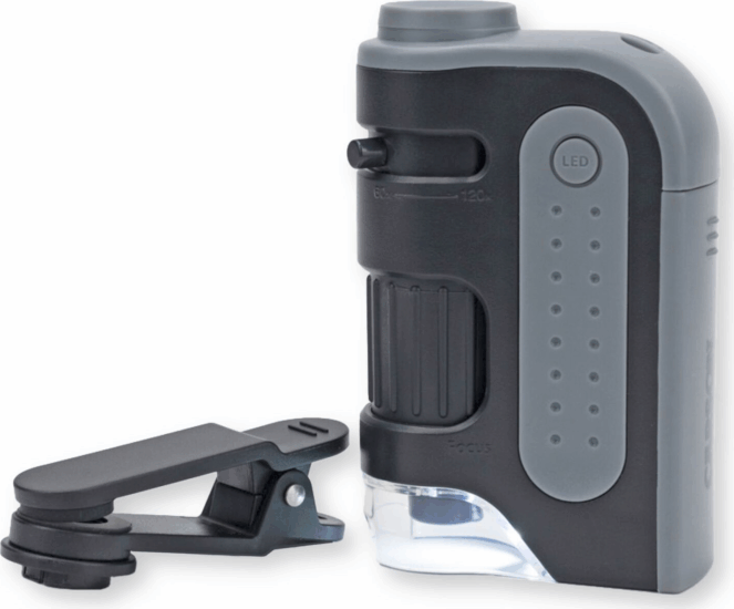 Carson MM-350 MicroBrite Pro LED Zsebmikroszkóp Mobiltelefon Adapterrel