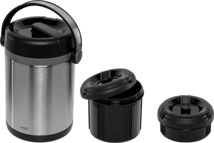 Emsa Mobility 1.7L Ételtermosz - Fekete/Inox