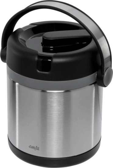 Emsa Mobility 1.2L Ételtermosz - Fekete/Inox