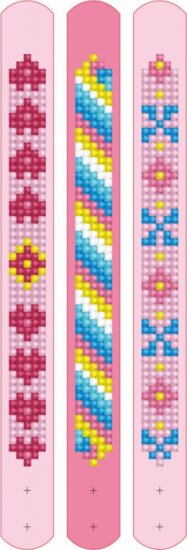 Diamond Dotz: Dotzies Gyémántszemes karkötő készítő szett - Rózsaszín