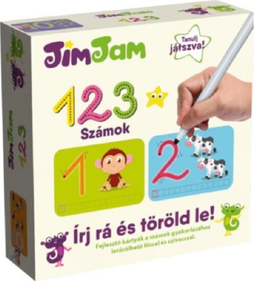 JimJam: Írj rá és töröld le! Munkafüzet - Számok JimJam: Írj rá és töröld le! Munkafüzet - Számok