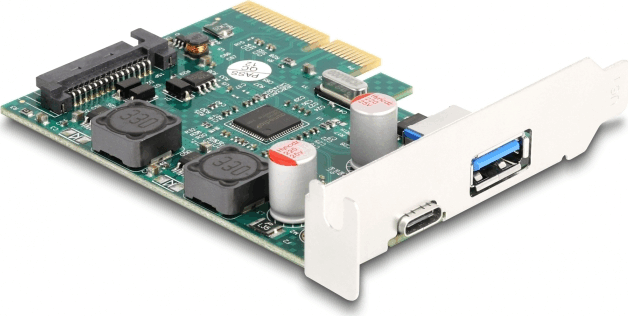 Delock 90107 USB-A / USB-C PCIe portbővítő