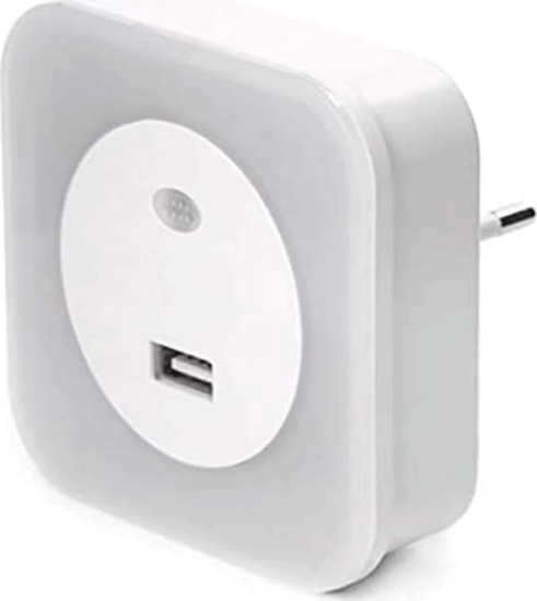 Kikkerland US140-EU Éjszakai fény + USB aljzat