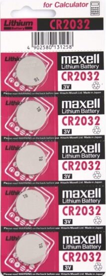 Maxell CR2032 gombelem (5db/csomag) Maxell CR2032 gombelem (5db/csomag)