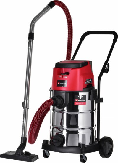 Einhell TP-VC 36/30 S Auto-Solo Akkumulátoros Száraz-nedves ipari porszívó - Piros/Ezüst (Akku és töltő nélkül)