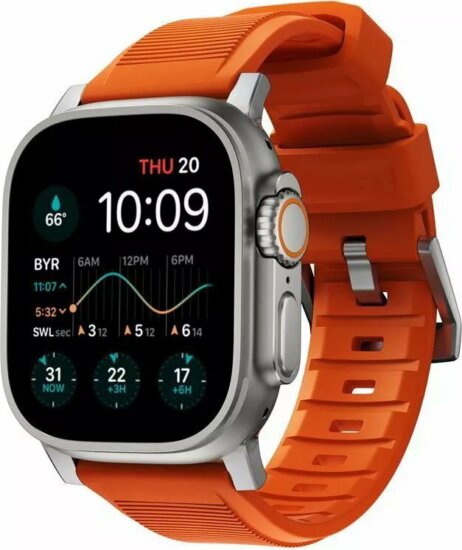 Nomad Rugged Apple Watch szíj 49/45/44 mm - Narancssárga