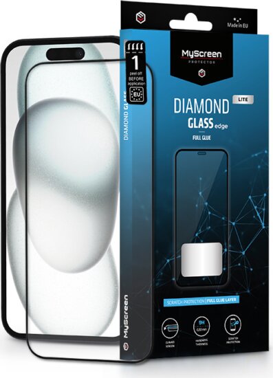 MyScreen Protector Diamond Glass Lite Apple iPhone 15 / 15 Pro Edzett üveg kijelzővédő