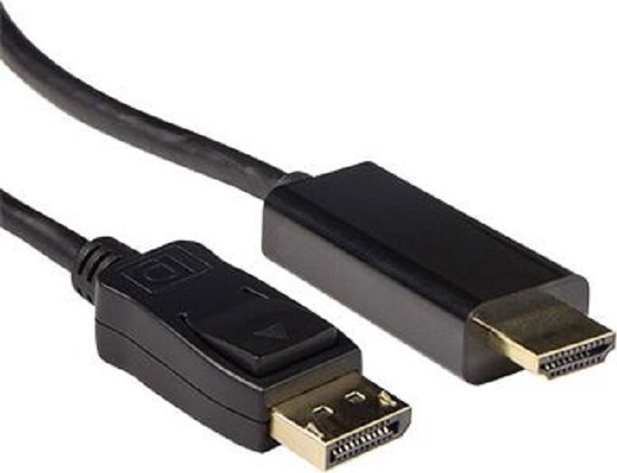 ACT AK3990 DisplayPort apa - HDMI-A apa adapter 1,8m - Fekete ACT AK3990 DisplayPort apa - HDMI-A apa adapter 1,8m - Fekete