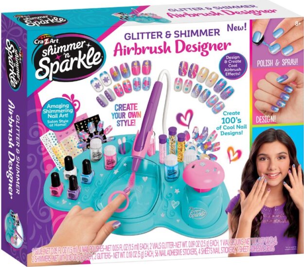 Cra-Z-Art Shimmer ‘n Sparkle: Festékszórós manikűrszalon