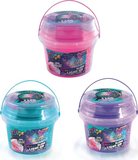Canal Toys: So Slime LED-del világító kozmikus slime vödörben - Többféle