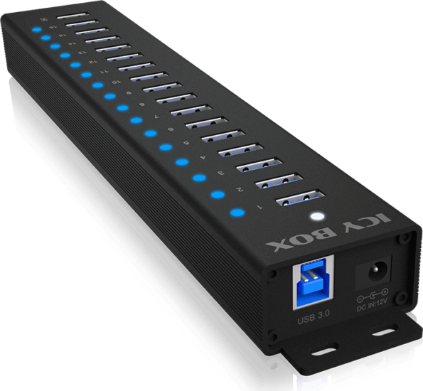 Icy Box IB-HUB1717-U3 USB-A 3.2 HUB (17 port)