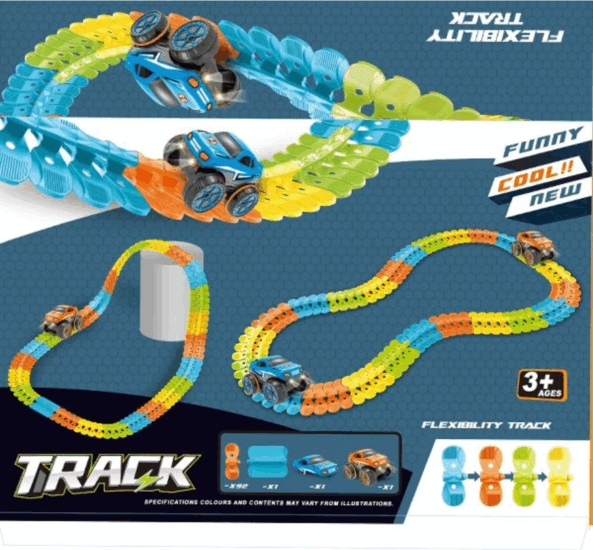 Építsd magad : 95 darabos rugalmas versenypálya