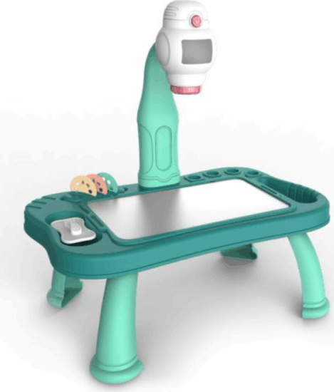 Projektoros rajztábla asztal gyerekeknek - Zöld