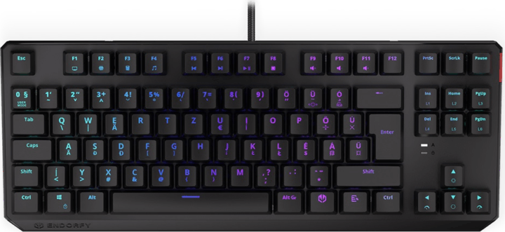 Endorfy Thock TKL (Red Switch) Vezetékes Mechanikus Gaming Billentyűzet - Magyar