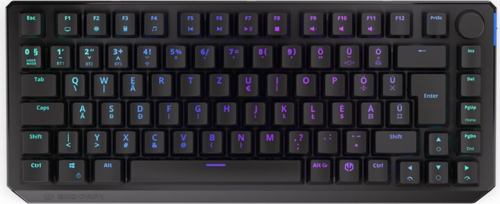 Endorfy Thock 75% (Black Switch ) Wireless/Vezetékes Mechanikus Gaming Billentyűzet - Magyar