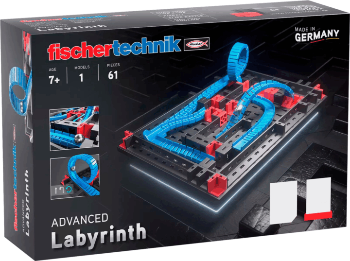 Fischertechnik 569016 Labyrinth 61 darabos kreatív építőjáték készlet
